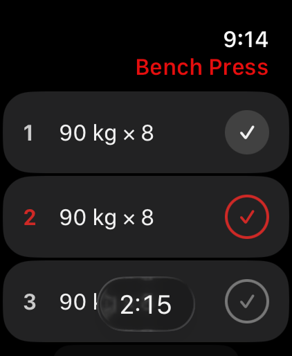 ELDINN workout tracking on Apple Watch